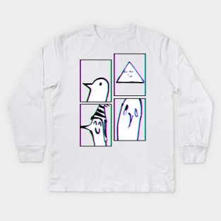 PUNPUN 2 SAD JAPANESE ANIME AESTHETIC Kids Long Sleeve T-Shirt